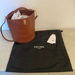 Celine Bucket Bag Teen 16 - Tan
